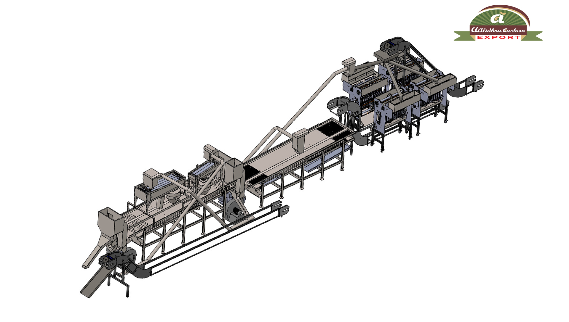 1200 KG/Hr Industrial Cashew Nut Shelling Plant Machinery 1200 KG/Hr Industrial Cashew Nut Shelling Plant Machinery